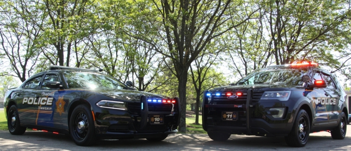 Two Police Cruisers